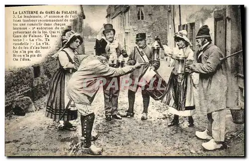 Cartes postales La Lanterne du Gars de Falaise Folklore Costume