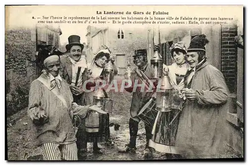 Ansichtskarte AK La Lanterne du Gars de Falaise Folklore Costume