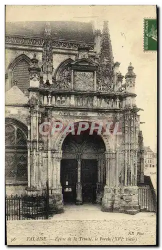 Ansichtskarte AK Falaise Eglise de la Trinite le Porche