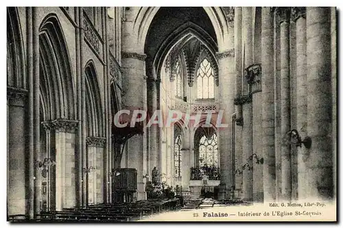 Ansichtskarte AK Falaise Interieur de L Eglise St Gervais