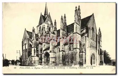 Cartes postales Falaise Eglise Notre Dame de Guibray