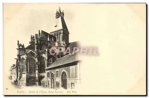 Ansichtskarte AK Falaise Abside de l Eglise Saint Gervais