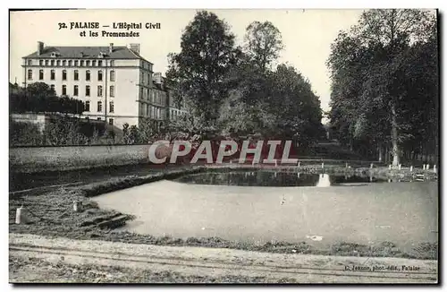 Ansichtskarte AK Falaise L Hopital Civil et les Promenades