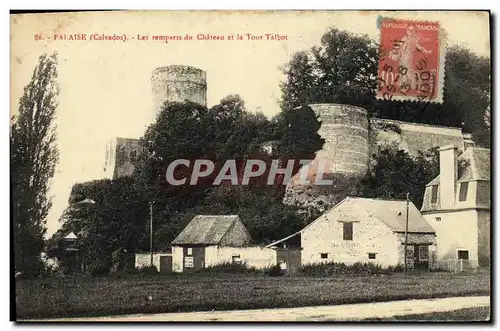 Ansichtskarte AK Falaise Les remparts du Chateau et la Tour Talbot