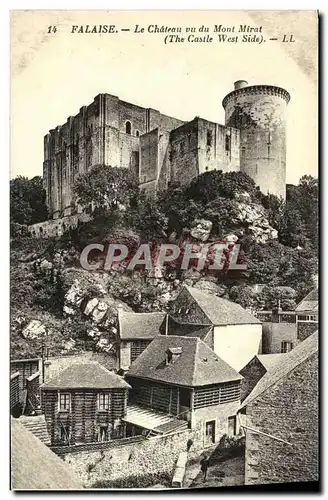 Cartes postales Falaise Le Chateau vu du Mont Mirat