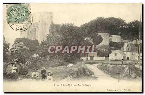 Cartes postales Falaise Le Chateau Enfants