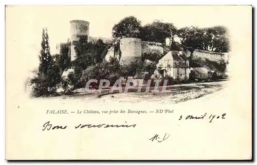 Ansichtskarte AK Falaise Le Chateau vue prise des Bercagnes