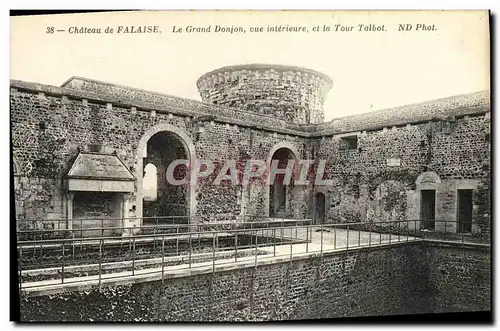 Ansichtskarte AK Chateau de Falaise Le Grand Donjon vue interieure et la Tour Talbot