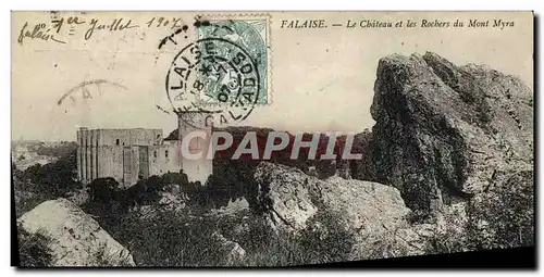 Ansichtskarte AK Falaise Le Chateau et les Rochers du Mont Myra