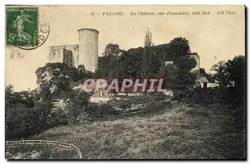 Ansichtskarte AK Falaise Le Chateau vue d ensemble cote Sud