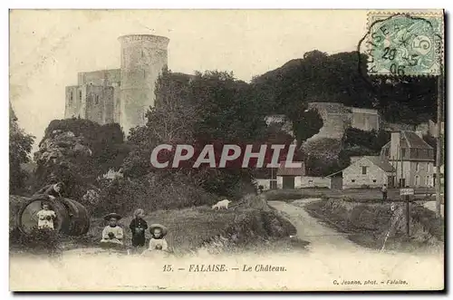 Cartes postales Falaise Le Chateau Enfants