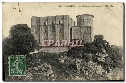 Cartes postales Falaise Le Chateau cote ouest