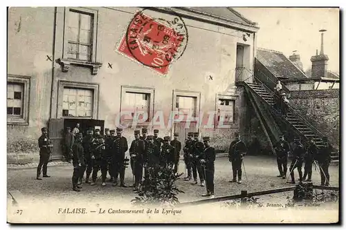 Cartes postales Falaise Le Cantonnement de la Lyrique Militaria TOP