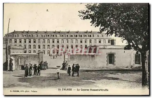 Cartes postales Falaise La Caserne Dumont d Urville Militaria