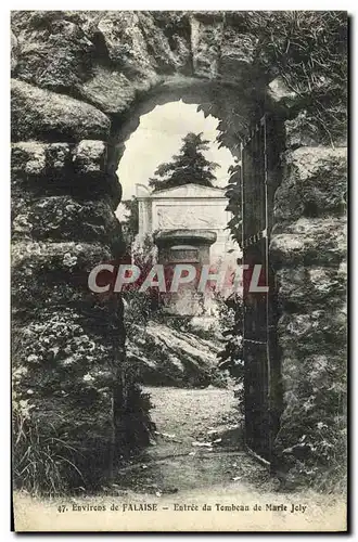 Cartes postales Environs de Falaise Entree du Tombeau de Marie Joly