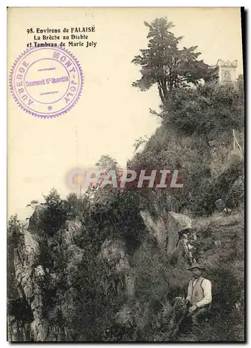 Cartes postales Environs de Falaise La Breche au Diable et Tombeau de Marie Joly