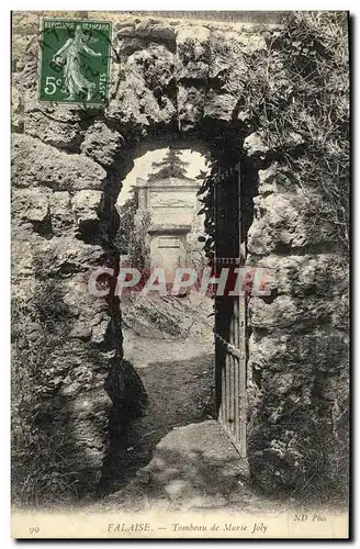 Cartes postales Falaise Tombeau de Marie Joly