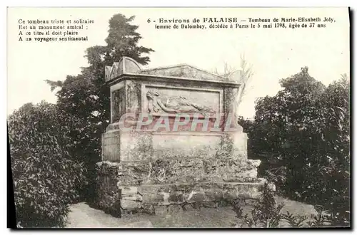 Cartes postales Environs de Falaise Tombeau de Marie Elisabeth Joly femmed e Dulombey