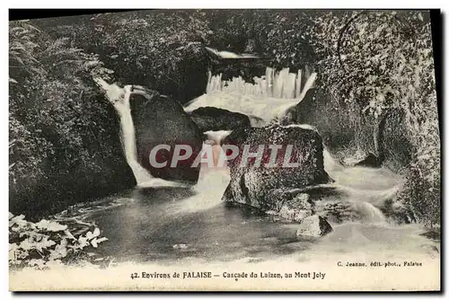 Cartes postales Environs de Falaise Cascade du Laizen au Mont Joly