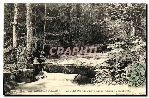 Ansichtskarte AK Environs de Falaise Le Petit Pont de Pierre sur le Laizon du Mont Joly