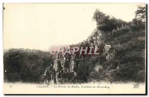 Cartes postales Falaise La Breche du Diable Tombeau de Marie Joly