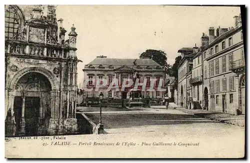 Ansichtskarte AK Falaise Portail Renaissance de l Eglise Place Guillaume le Conquerant