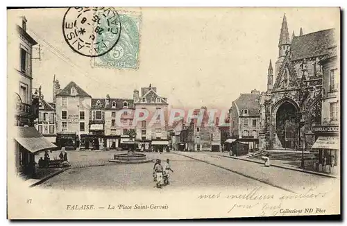 Cartes postales Falaise La Place Saint Gervais