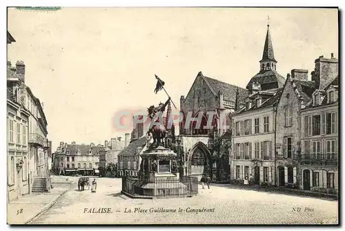 Ansichtskarte AK Falaise La Place Guillaume le Conquerant