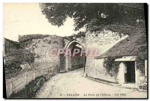 Ansichtskarte AK Falaise La Porte du Chateau