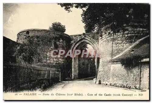 Cartes postales Falaise Porte du Chateau