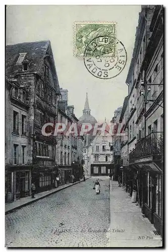 Ansichtskarte AK Falaise La Grande Rue Trinite