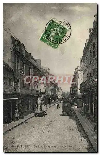 Cartes postales Falaise La Rue d Argentan