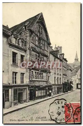 Cartes postales Falaise Vieilles Maisons du XVl e siecle Grande Rue Trinite