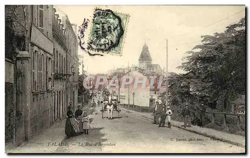 Ansichtskarte AK Falaise La Rue d Argentan