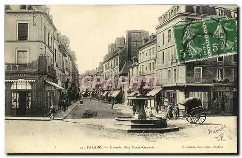 Ansichtskarte AK Falaise Grande Rue Saint Gervais