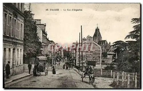 Ansichtskarte AK Falaise La Rue d Argentan