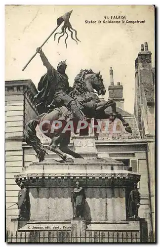 Cartes postales Falaise Statue de Guillaume le Conquerant