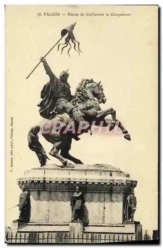 Ansichtskarte AK Falaise Statue de Guillaume le Conquerant