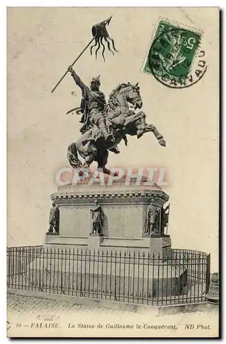 Ansichtskarte AK Falaise La Statue de Guillaume le Conquerant