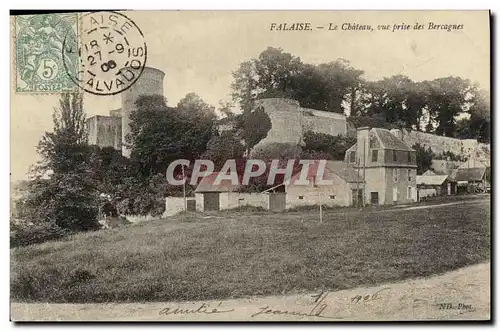 Cartes postales Falaise Le Chateau vue prise des Bercagnes