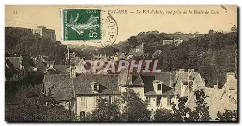 Cartes postales Falaise Le Val d Ante Vue prise de la Route de Caen