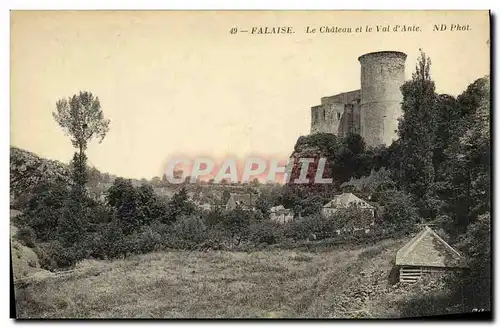 Ansichtskarte AK Falaise Le Chateau et le Val d Ante