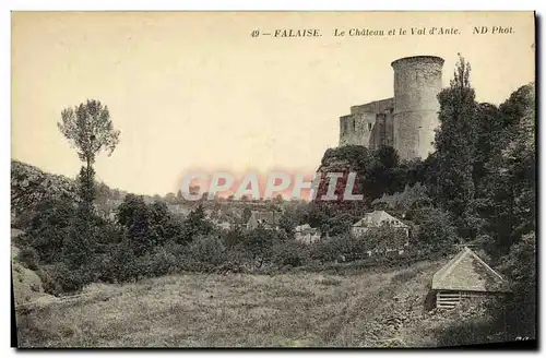 Cartes postales Falaise Le Chateau et le Val d Ante