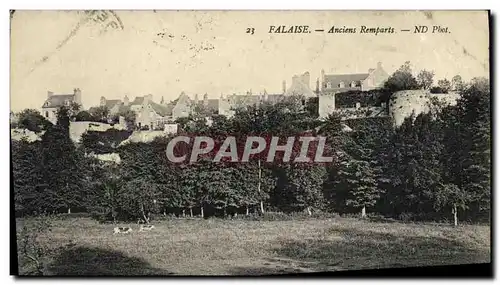 Cartes postales Falaise Anciens Remparts