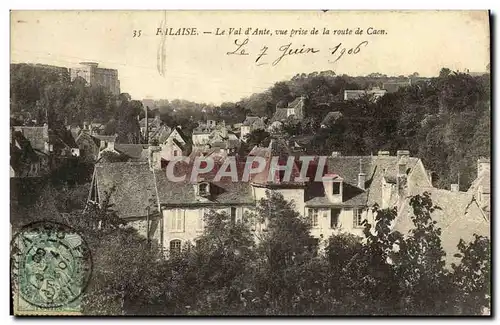 Ansichtskarte AK Falaise Le Val d Ante vue prise de la route de Caen