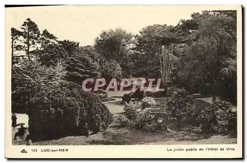 Cartes postales Luc sur Mer Le Jardin Public de l hotel de Ville