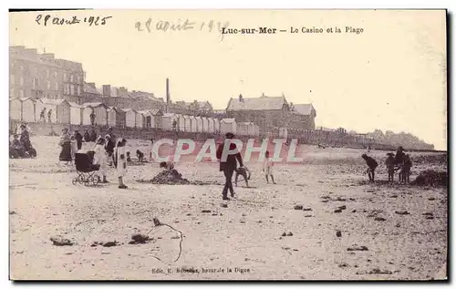 Cartes postales Luc Sur Mer Le Casino et la Plage