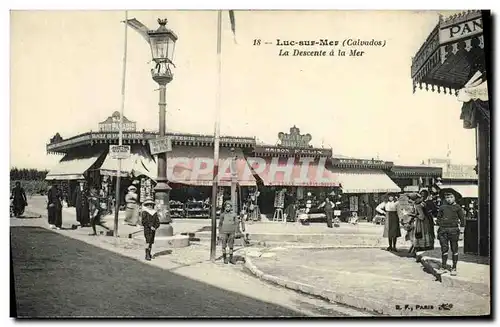 Cartes postales Luc Sur Mer La Descente a la mer Maison Bazar Felix