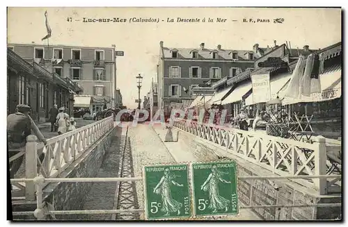 Cartes postales Luc Sur Mer La Descente a la Mer