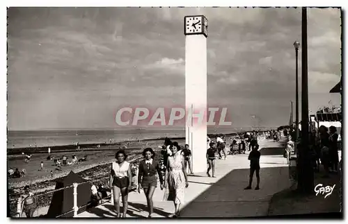 Moderne Karte Luc Sur Mer La digue et l horloge